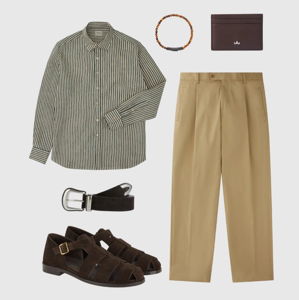 Smart Casual Fisherman Sandals Outfit