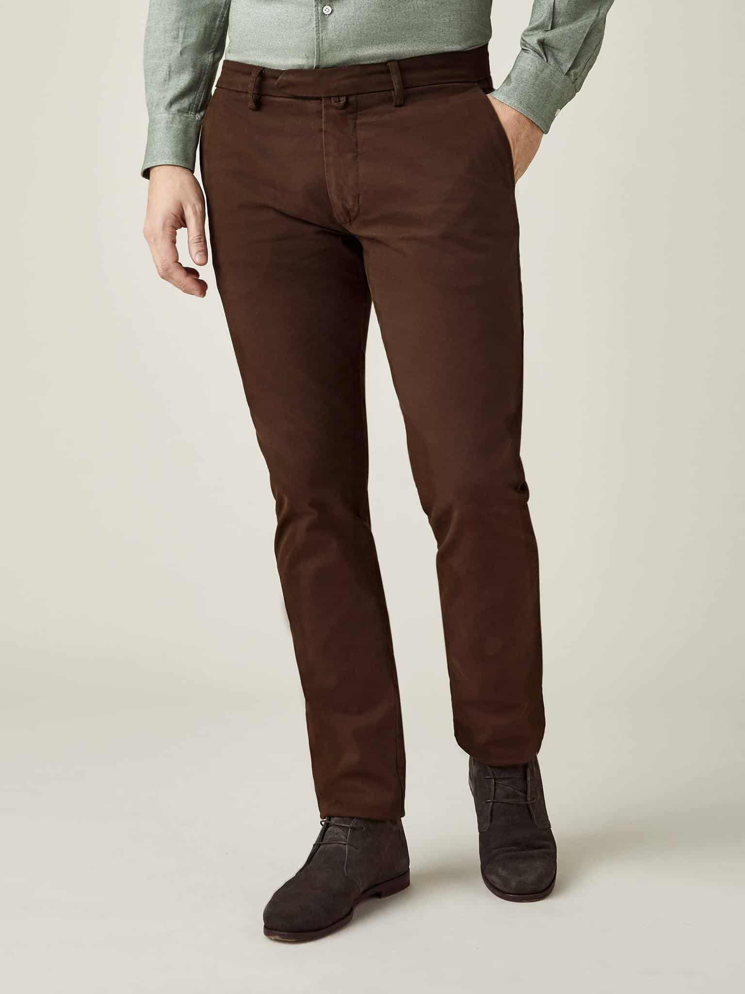 Luca Faloni Brown Chinos