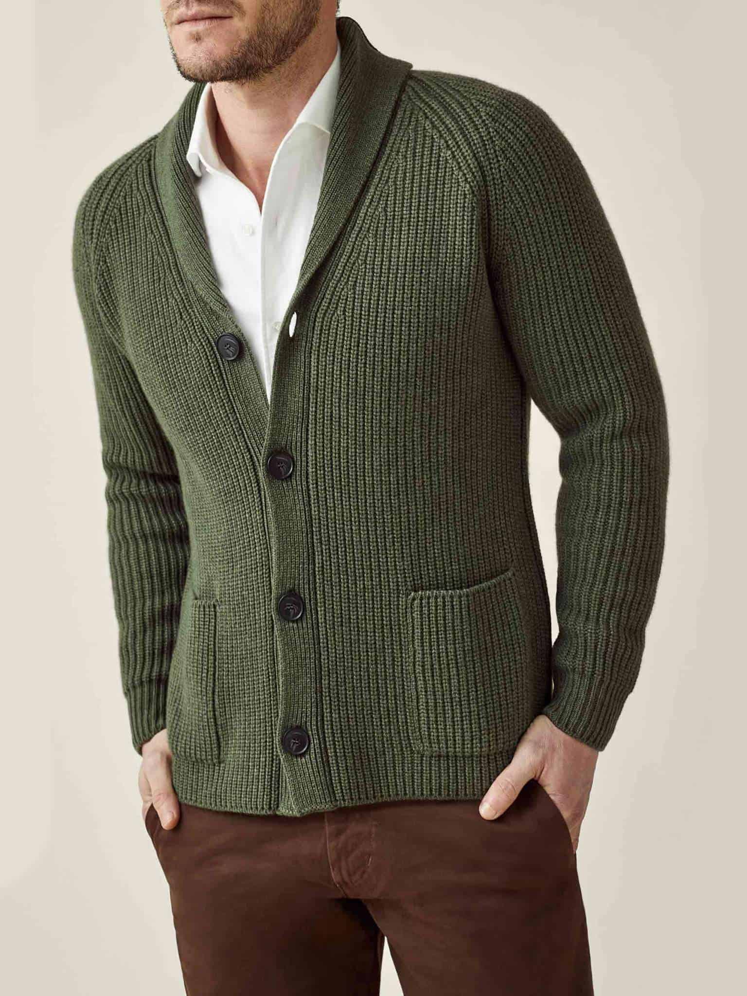 Luca Faloni Chunky Knit Cashmere Cardigan
