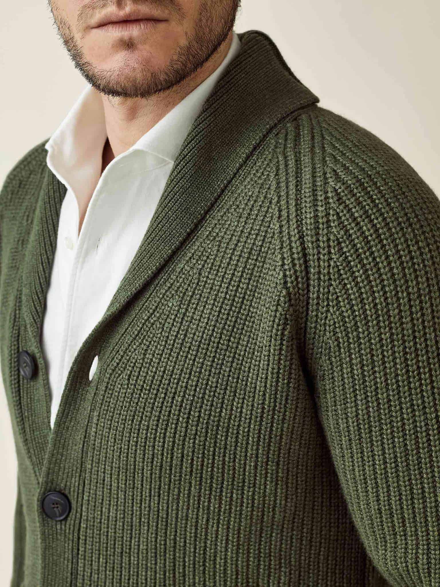 Luca Faloni Chunky Knit Cardigan
